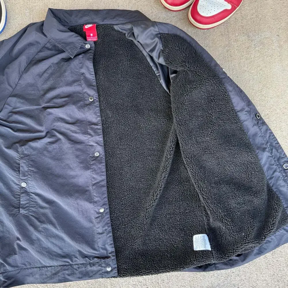 Nike Air Sportswear Fleece-Lined Coaches Jacket Black 861638-010